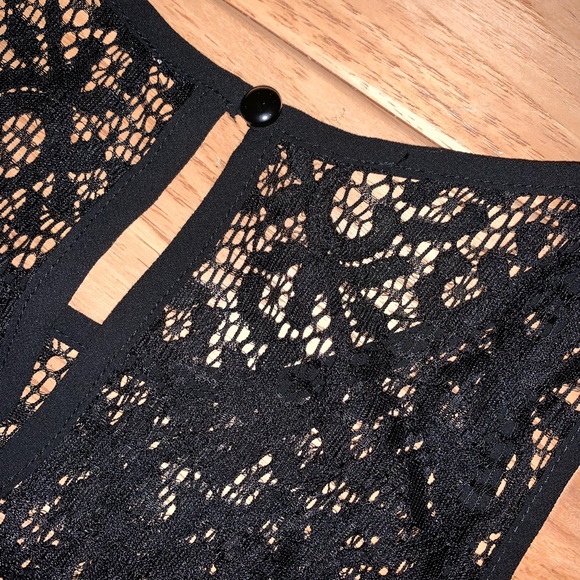 Black Lace Mini Dress - Picture 6 of 7